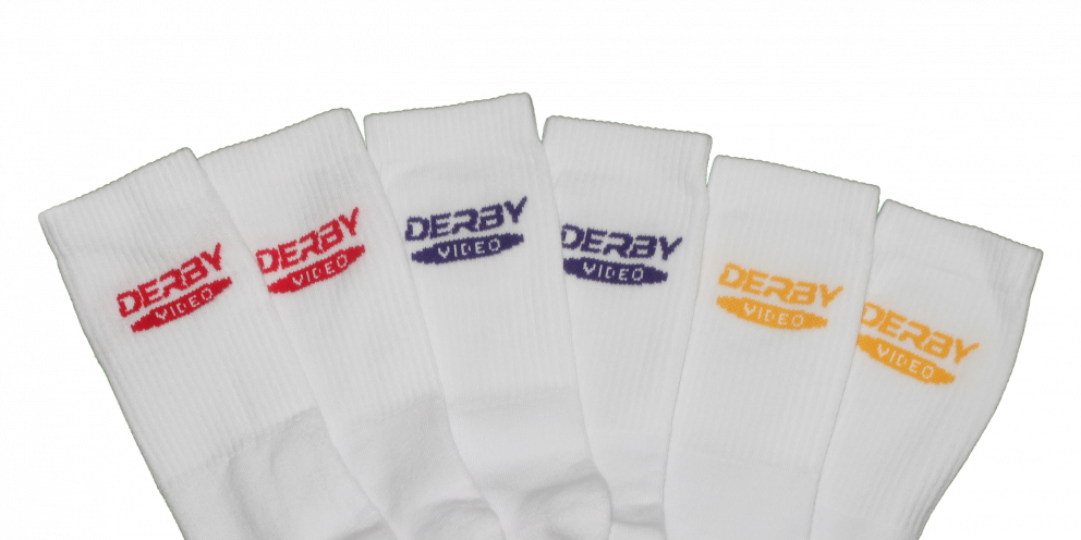 Derby video socks – Triple pack